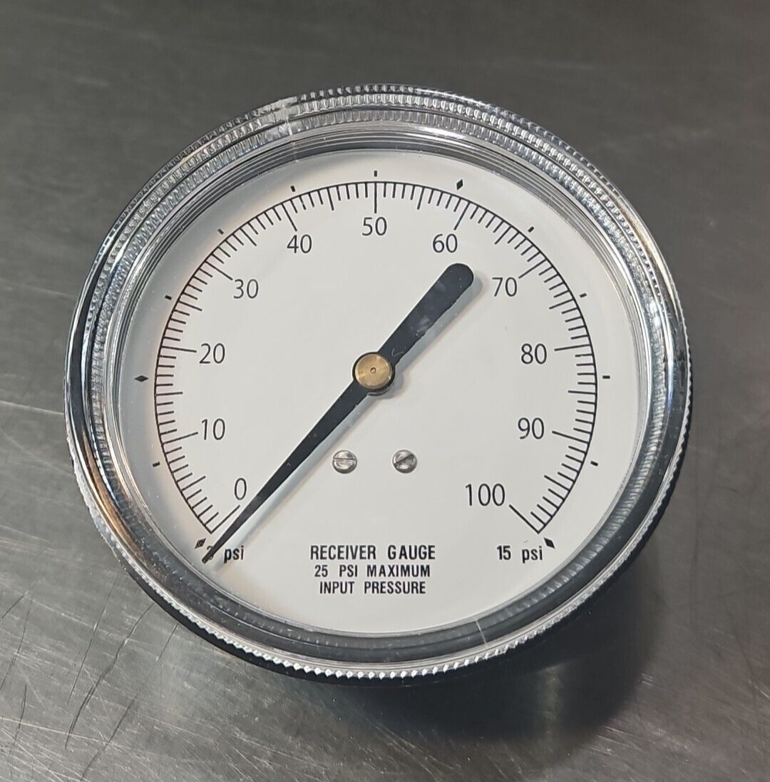 USG Receiver Gauge 25 PSI Input Pressure                                 loc6D20
