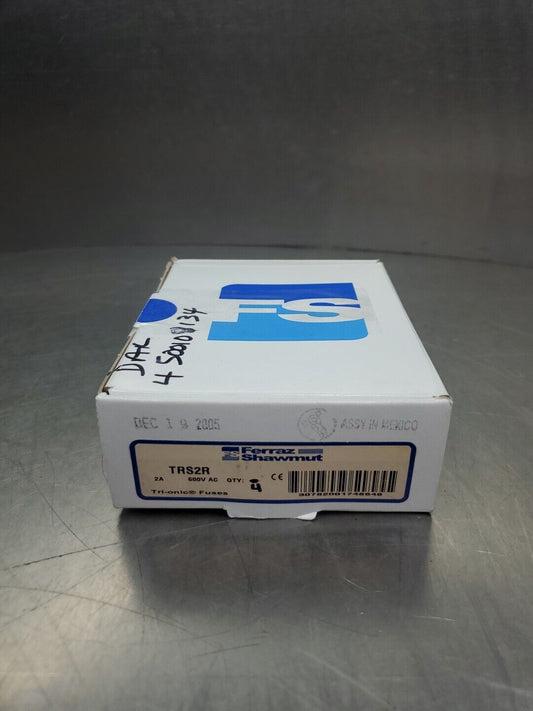 Ferraz Shawmut TRS2R Tri-onic FUSE, 2A 600V, Lot of 4.                     4C-43