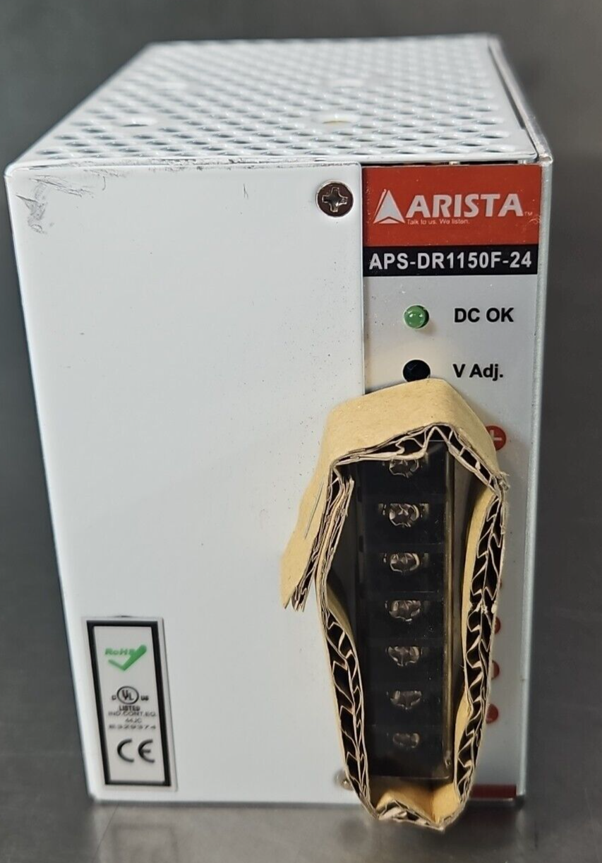 ARISTA APS-DR1150F-24 DIN-RAIL Power Supply 150W Output Power           (BIN413)