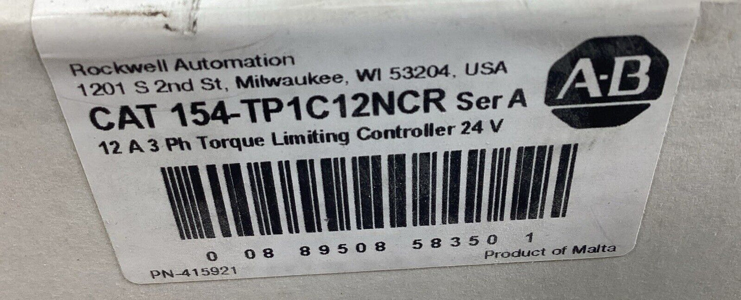 ALLEN BRADLEY  154-TP1C12NCR /A  Torque Limiting Controller 3P 24V        3A-18