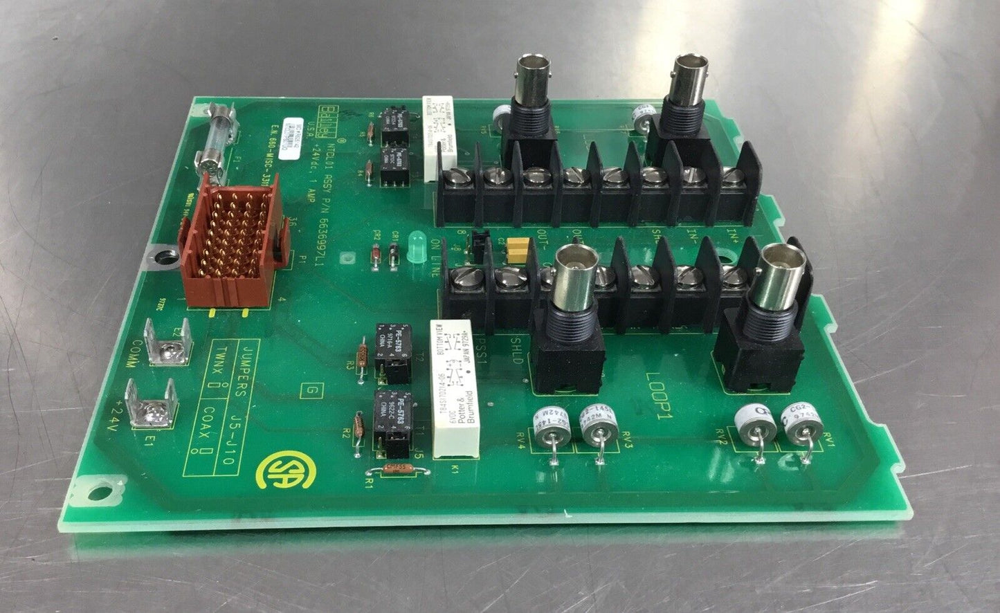 BAILEY NTCL01  /  6636997L1  NETWORK 90 COMMUNICATION LOOP MODULE     3E-3