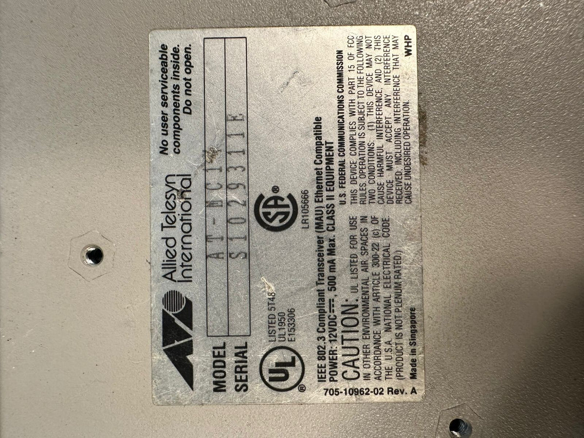 Allied Telesyn AT-MC / AT-MC1 Series Fast Ethernet Media Converter  (3.2.3)