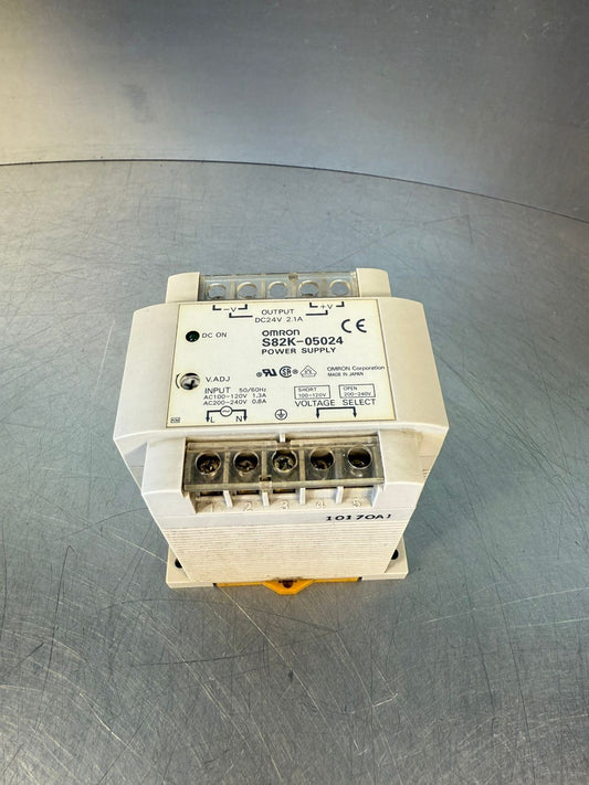 Omron S82K-05024 Power Supply out. DC24V 2.1A Inp.50/60Hz          (3.2.4)