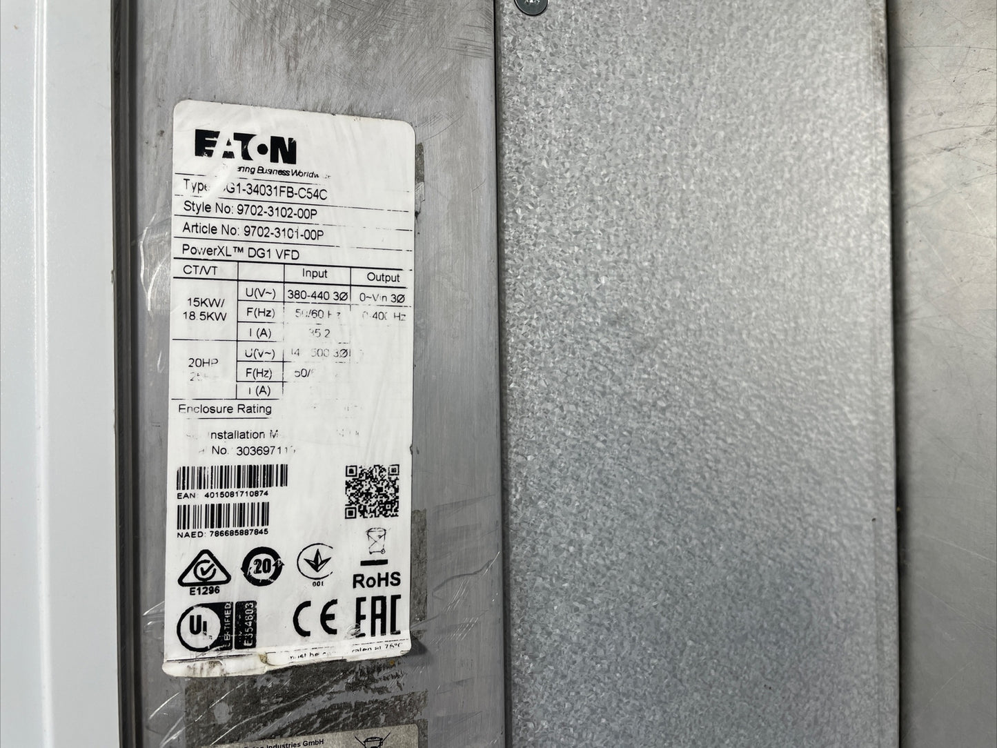 EATON CORPORATION DG1-34031FB-C54C / DG134031FBC54C- @2a