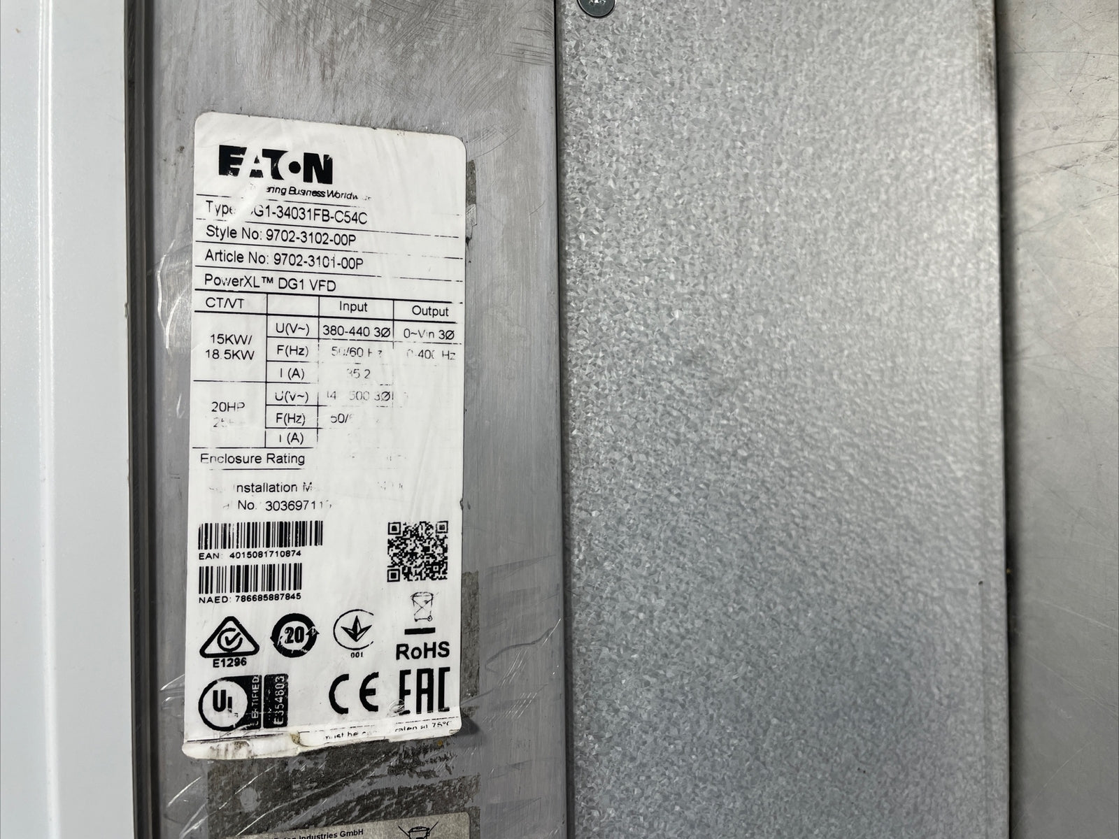 EATON CORPORATION DG1-34031FB-C54C / DG134031FBC54C- @2a