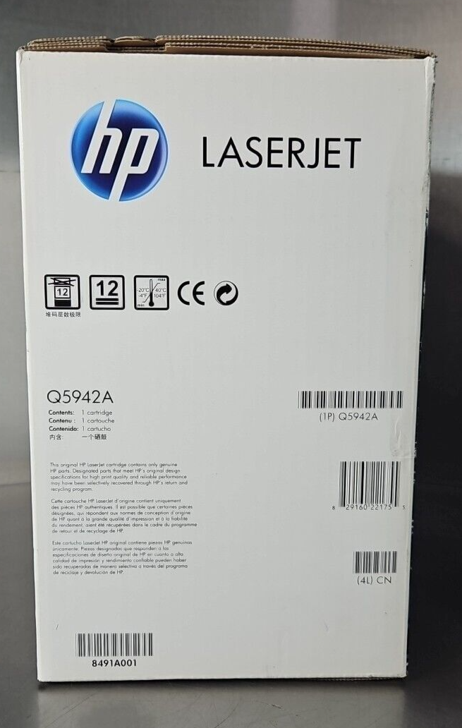 HP LaserJet Q5942A Black Print Cartridge                                (BIN364)
