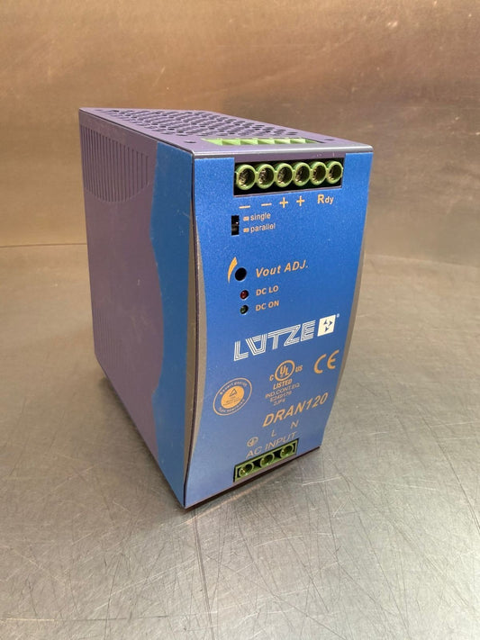 Lutze DRAN120-24A Power Supply 24VDC          (7.2.1)