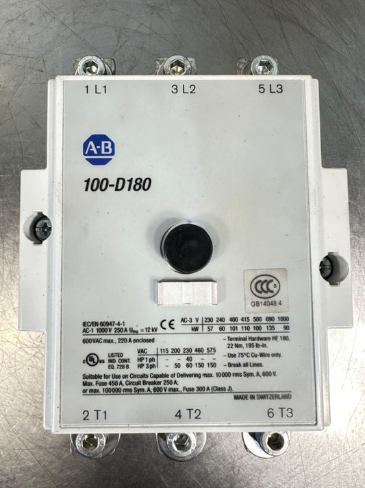 Allen-Bradley 100-D180  Contactor (4C-20)