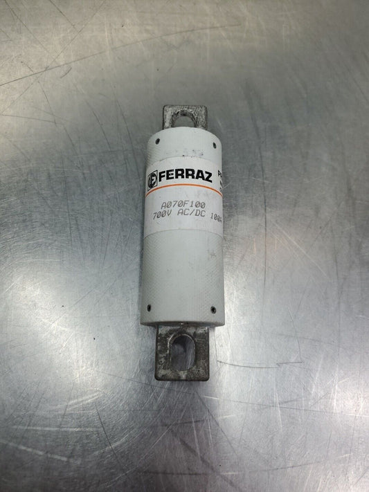 FERRAZ A070F100 PROTISTOR FUSE, 700VAC/DC, 100A.                           4D-29