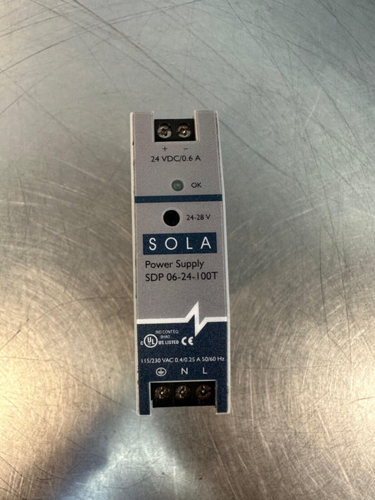 Sola SDP 06-24-100T Power Supply 115/230VAC 0.4/0.25A (4c-39)