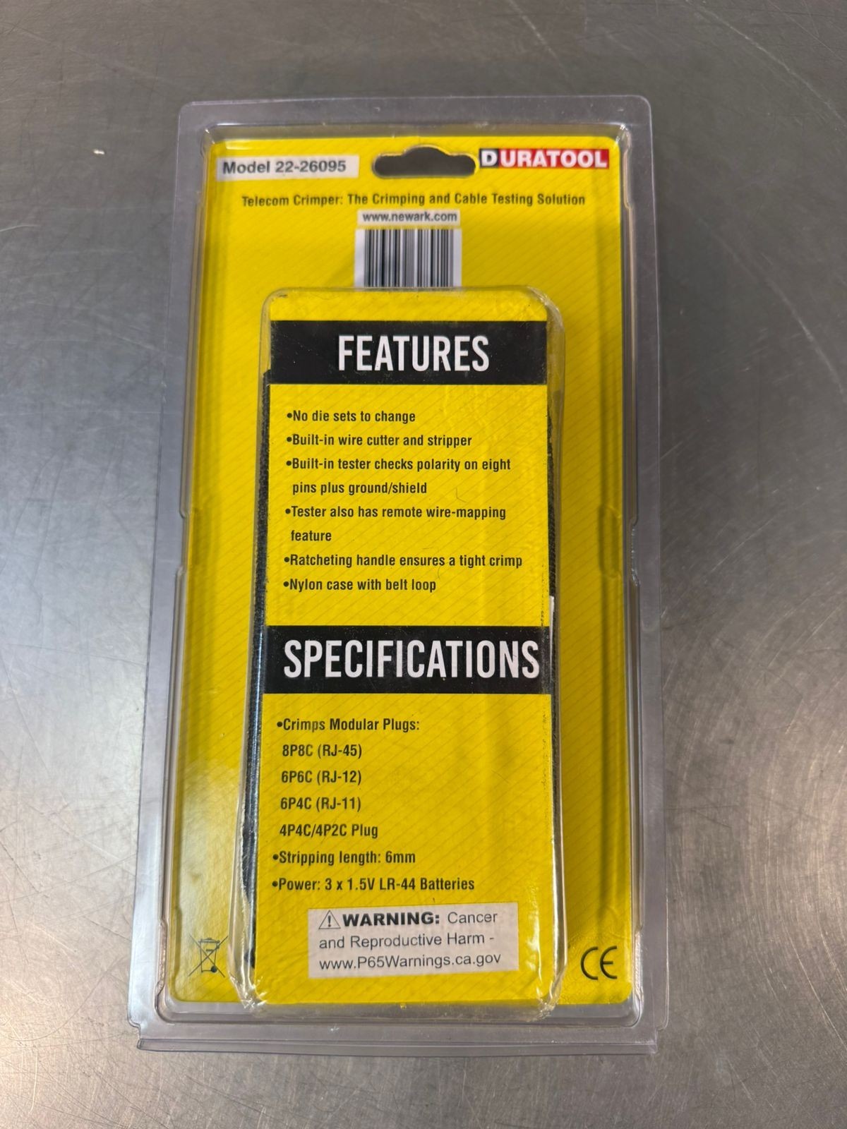 Duratool Telecom Crimper 22-26095                                  (7.4.2)