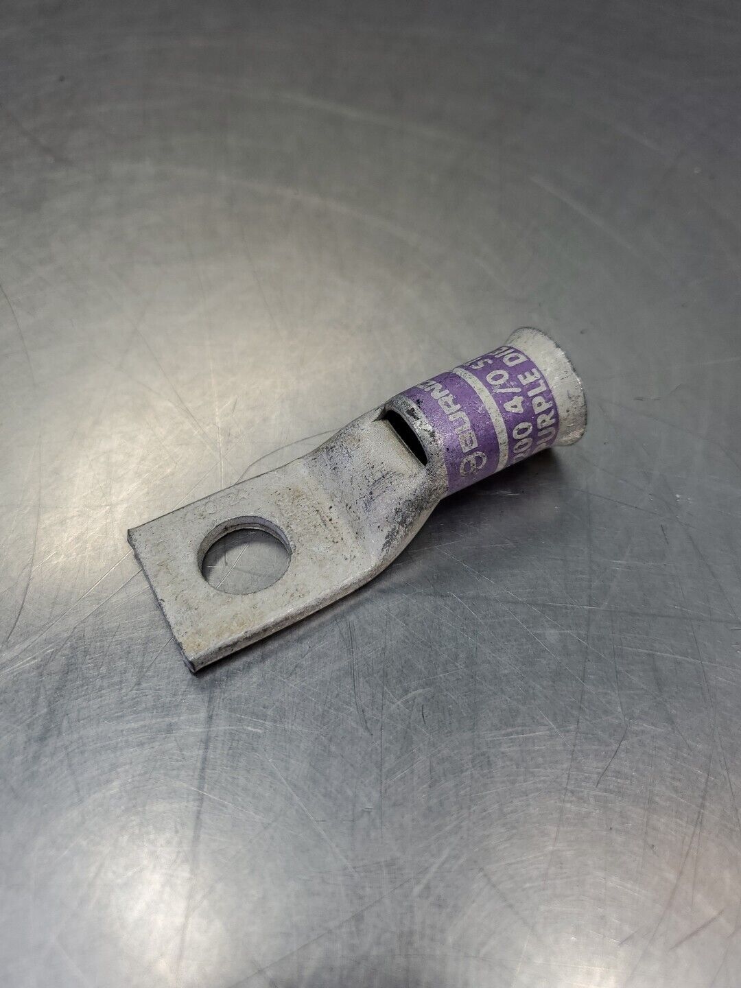 BURNDY YA28L4 N200 4/0 Purple Die 15 Wire Connector, Lot of 3.             4C-38