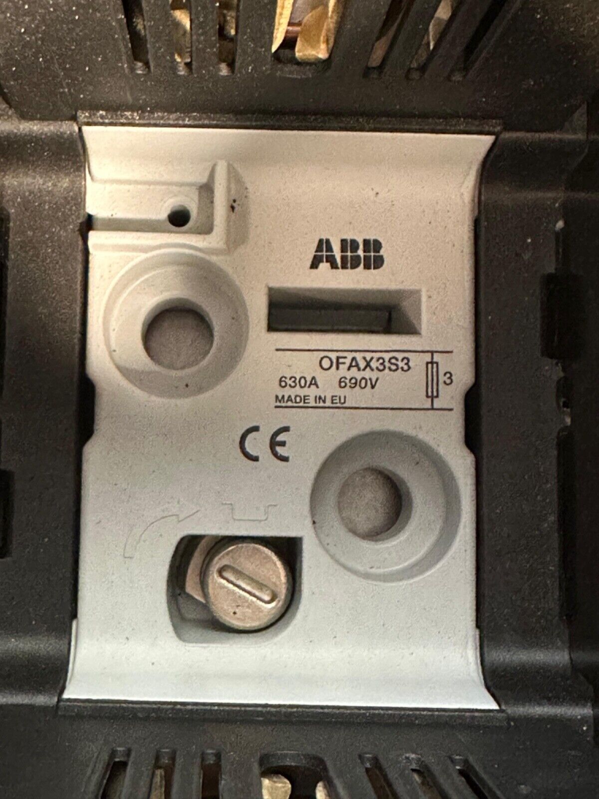 ABB 0FAX 003S3 Fusible Base 690V (4A-31)