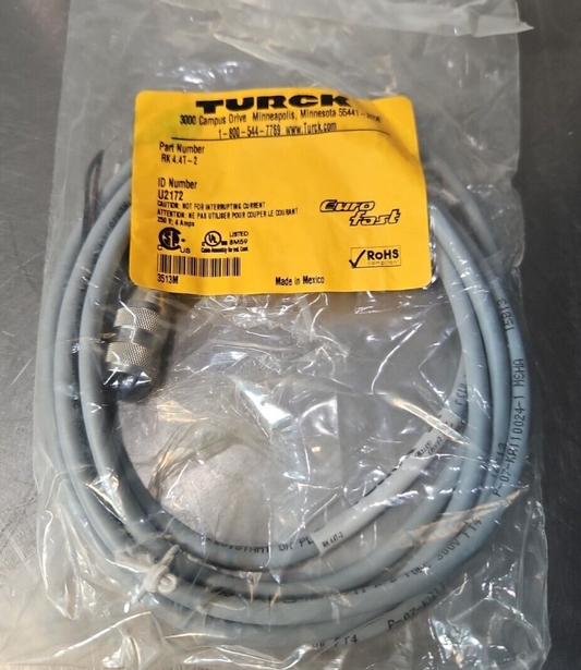 Turck RK 4.4T-2 Eurofast Cordset                                         loc5E24