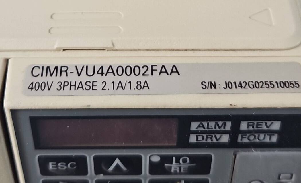 Yaskawa CIMR-VU4A0002FAA Vector Motor Drive V1000 Rev. C                (BIN412)