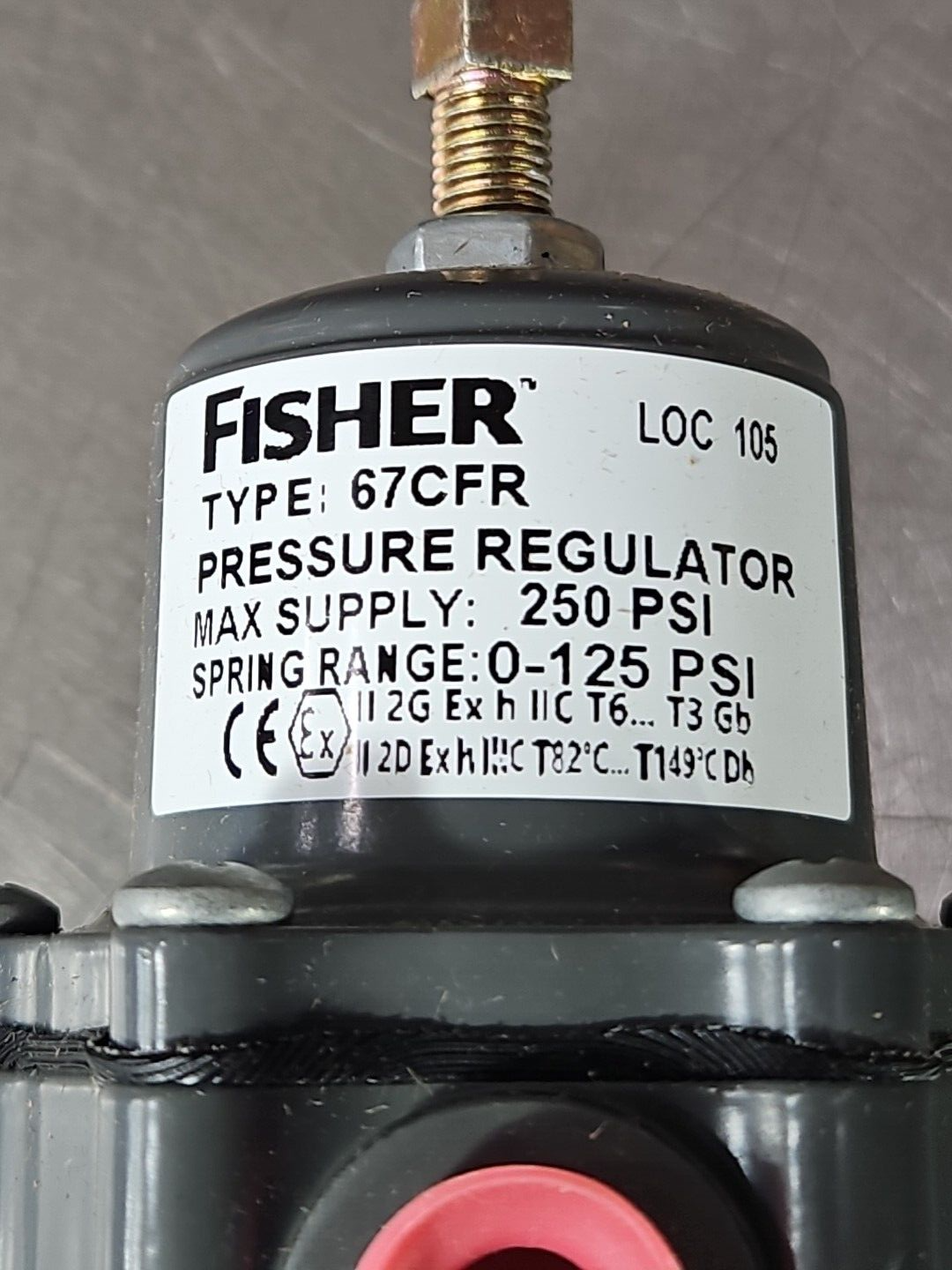 Emerson Fisher 67CFR -1663-38672 Pressure regulator 250 psi              Loc6C5