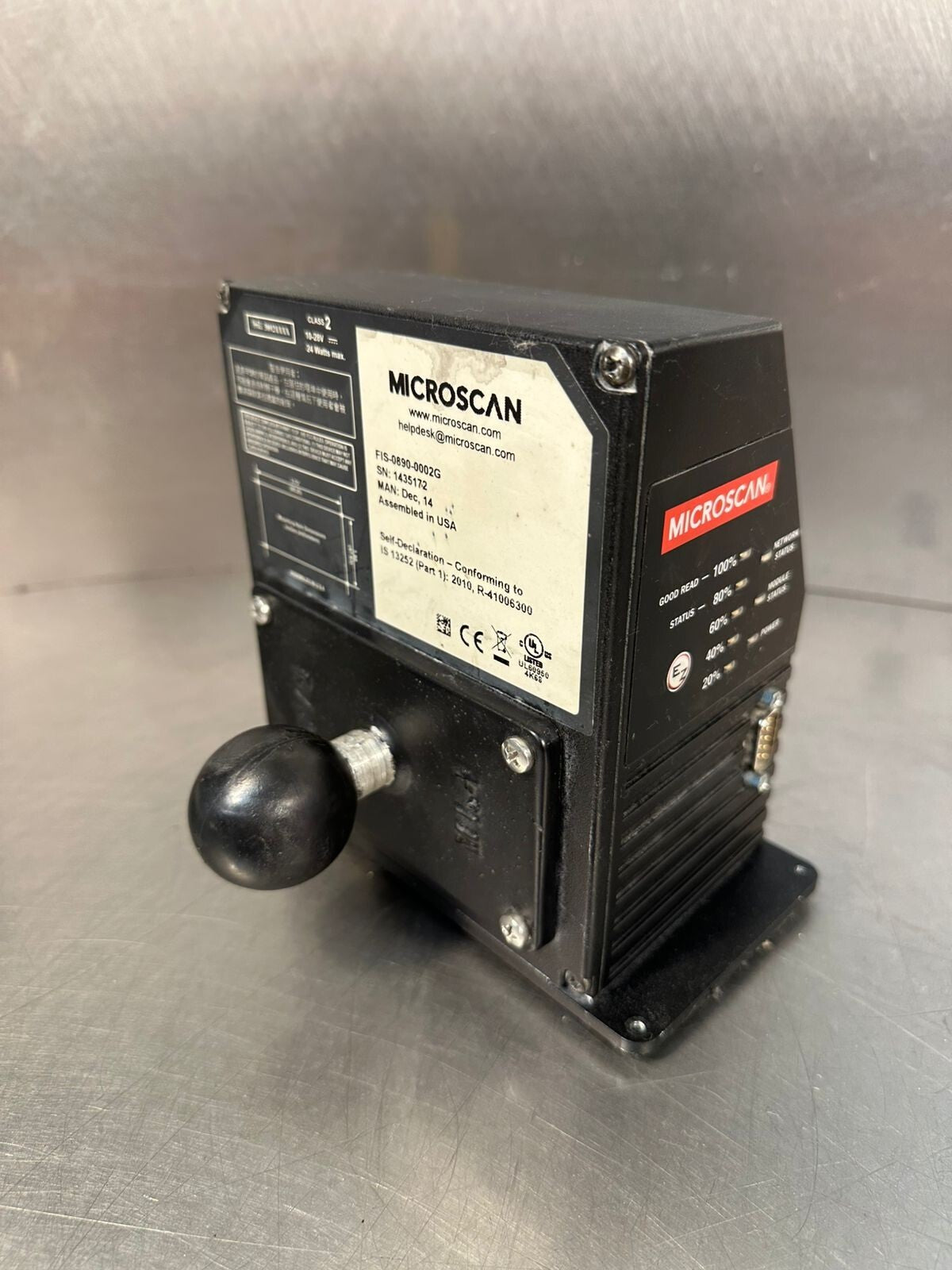 Microscan FIS-0890-0002G Fixed Mount Scanner                       (5.3.3)