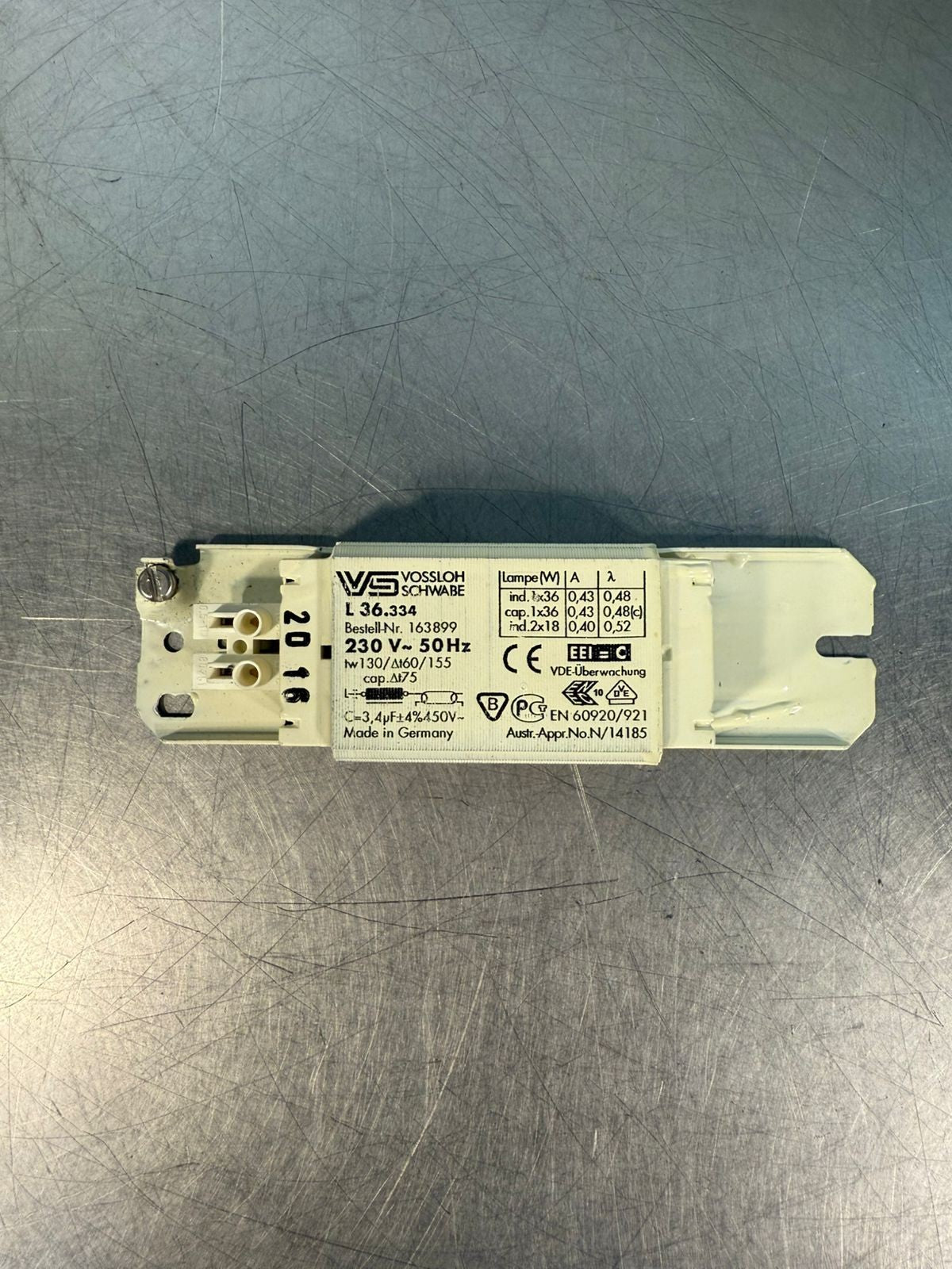 Vossloh L36.334 163899 Power Supply  230V~50HZ                     (2.1.5)