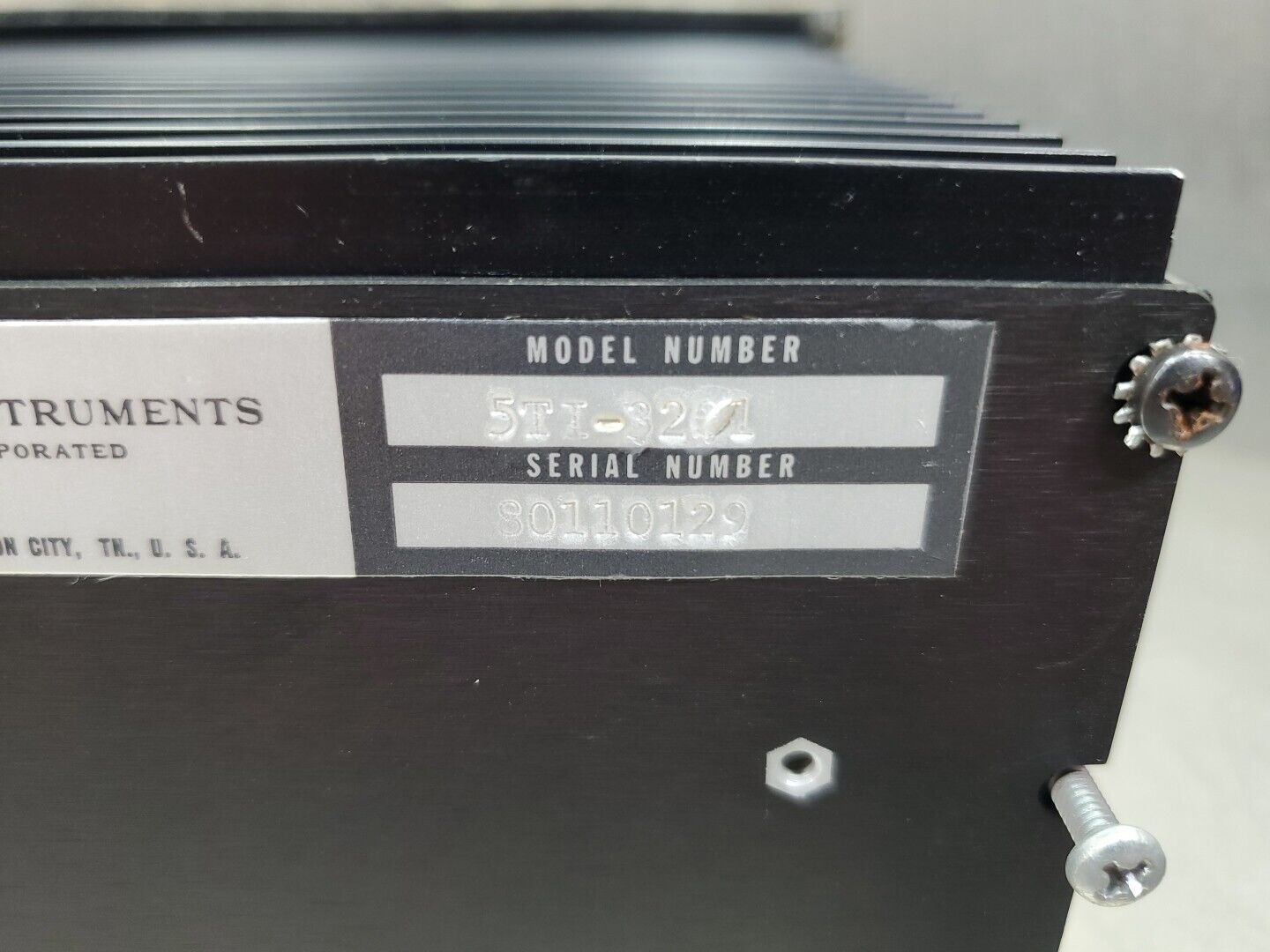 Texas Instruments 5TI-3201 Timer Counter Module w/Key Lock Out.               2D