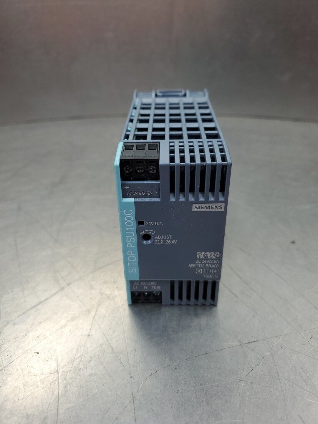 Siemens SITOP PSU100C 6EP1332-5BA00 Power Supply, 24VDC, 2.5A.             4D-35