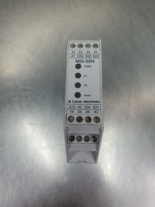 Leuze MSI-SR4 Emergency Stop Safety Relay.                                 4C-38
