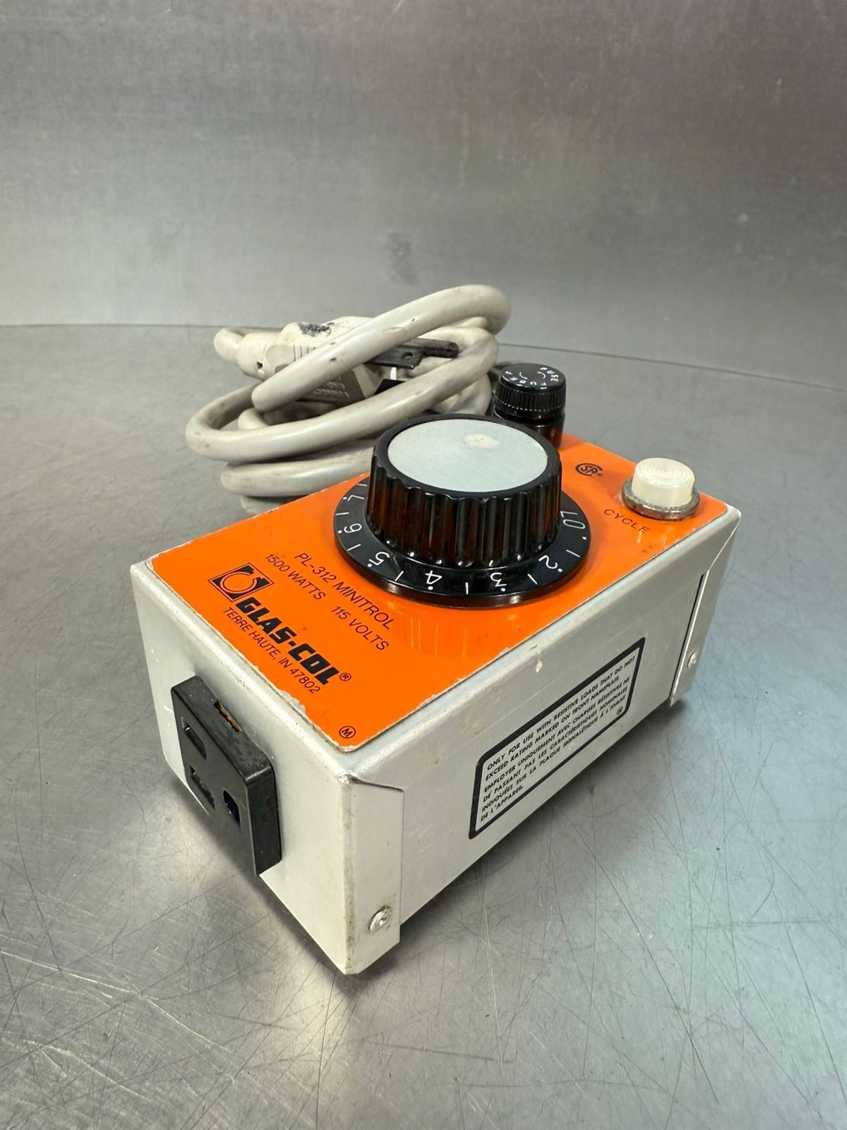 Glas-Col PL-312 Minitrol 1500W 115V                                (3.4.5)