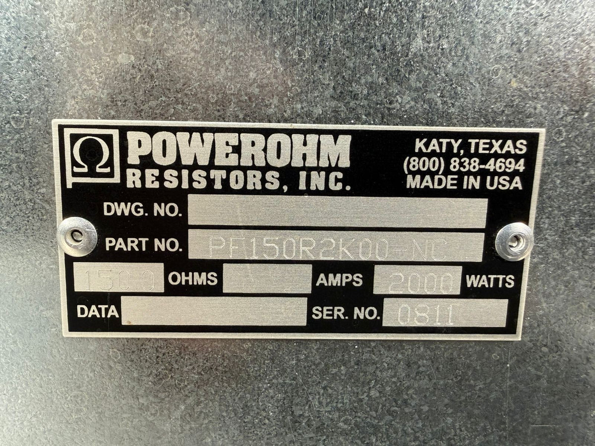 PowerOhm Resistors PF150R2K00-NC 150 Ohms 2000 Watts (11.4.3)