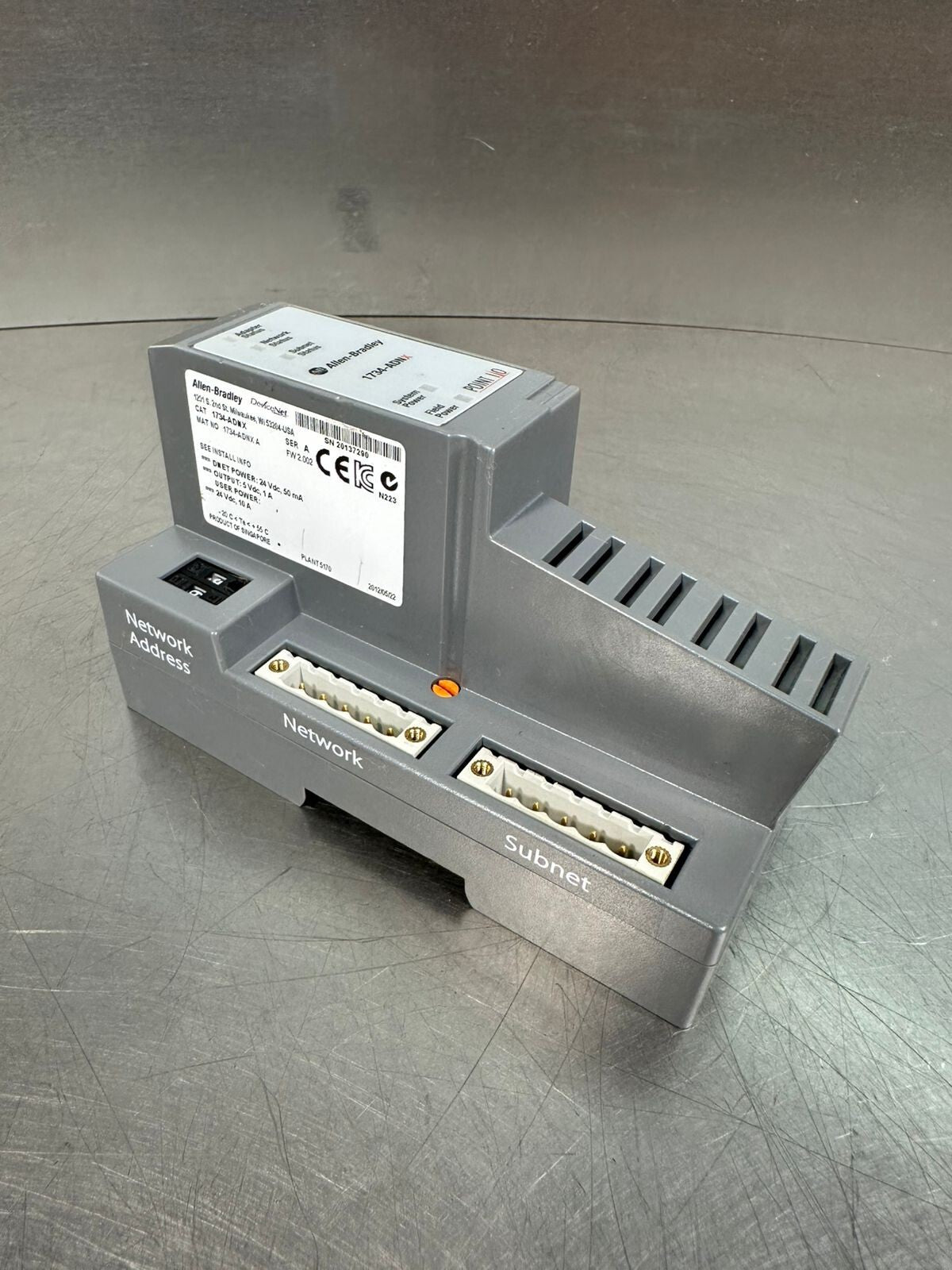 Allen-Bradley 1734-ADNX Point I/O DeviceNet Adapter                (5.3.3)