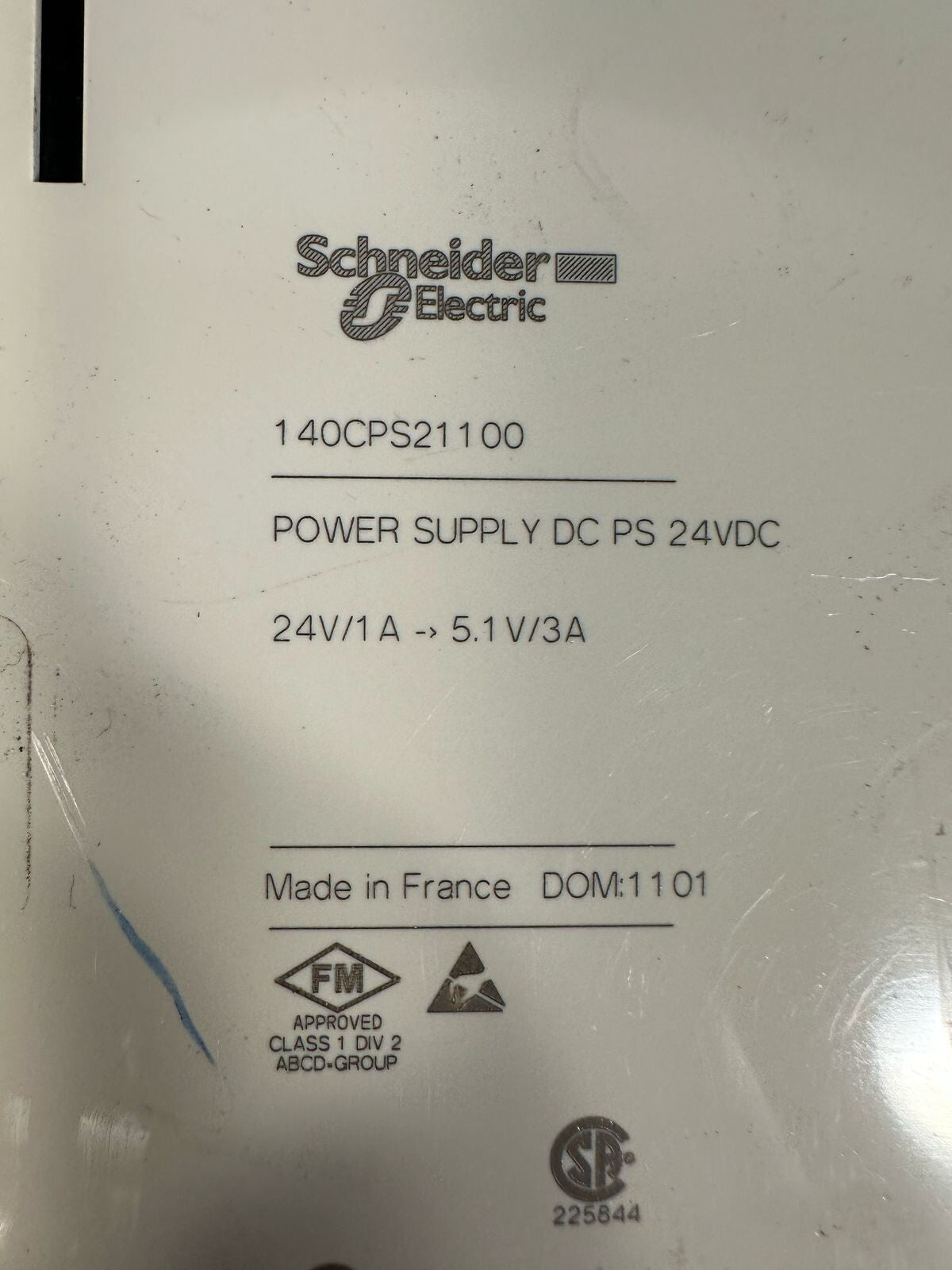Schneider Electric 140CPS21100 Power Supply DC PS 24VDC             (7.2.5)