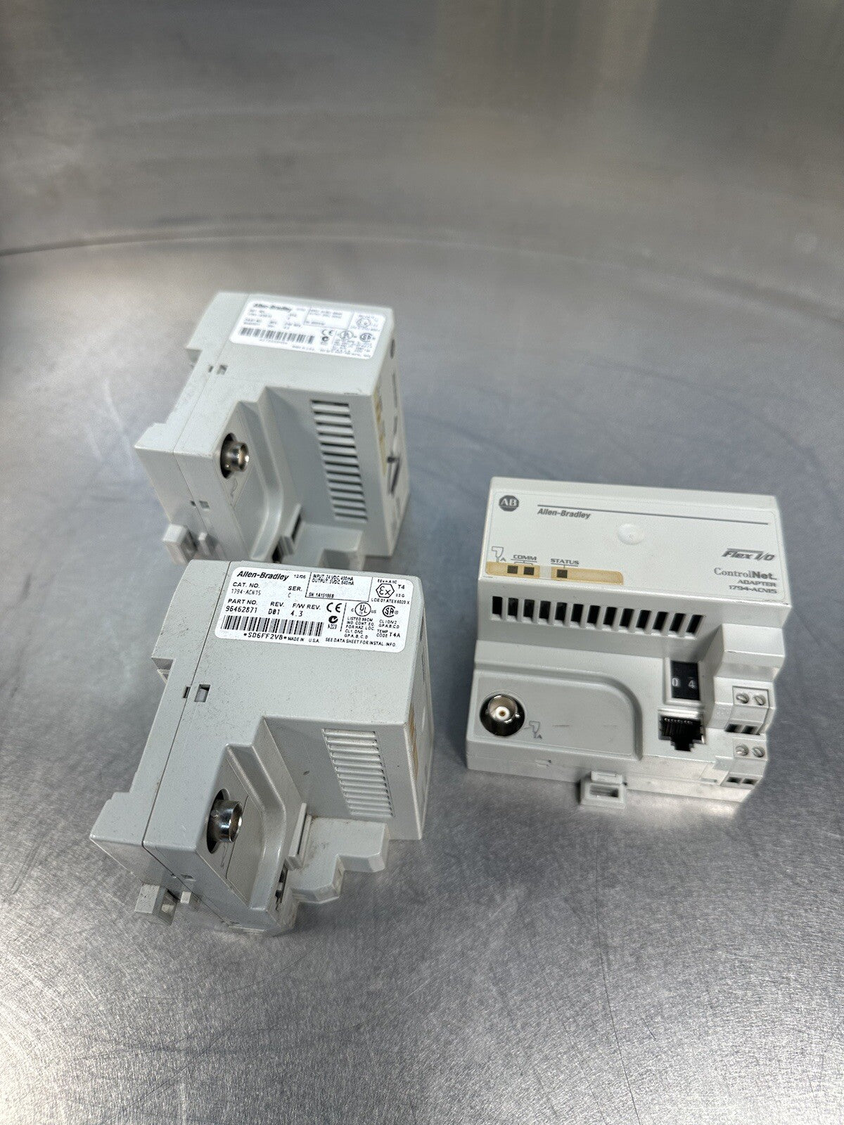 Allen Bradley 1794-ACN15 Flex I/O ControNet 24 VDC Ser. C F/W 4.3 (BIN-1.1.1)