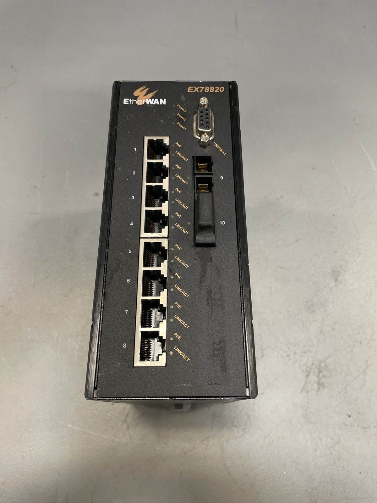 EtherWAN EX78820-10B 8-Port Hardened Managed PoE Switch @2B(BIN4.4.3)