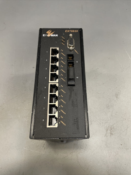 EtherWAN EX78820-10B 8-Port Hardened Managed PoE Switch @2B(BIN4.4.3)