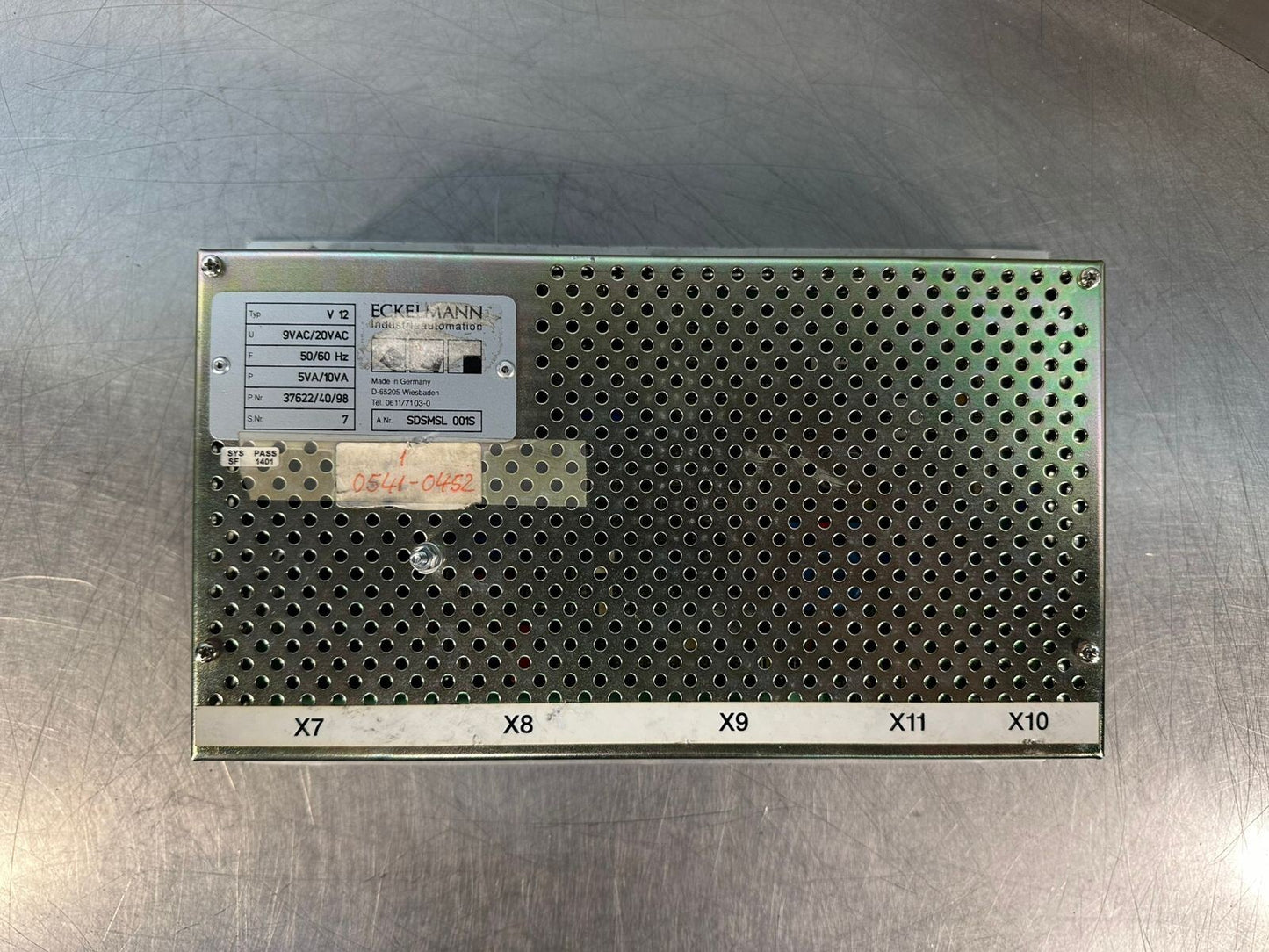 Eckelmann V12 SDSMSL-001S 50/60Hz 5Va/10Va SDSMSL001S             (10.5.2)