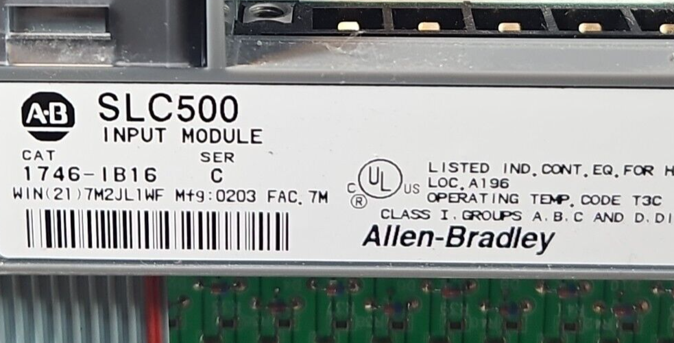 Allen-Bradley 1746-IB16/C  SLC500 Input Module                          (BIN632)