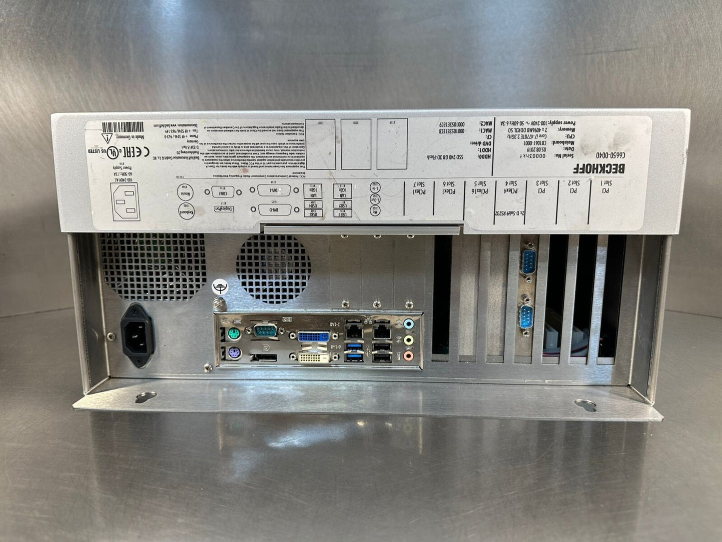 Beckhoff C6650-0040 Industrial PC Computer Interface Control Module (9.4.1)