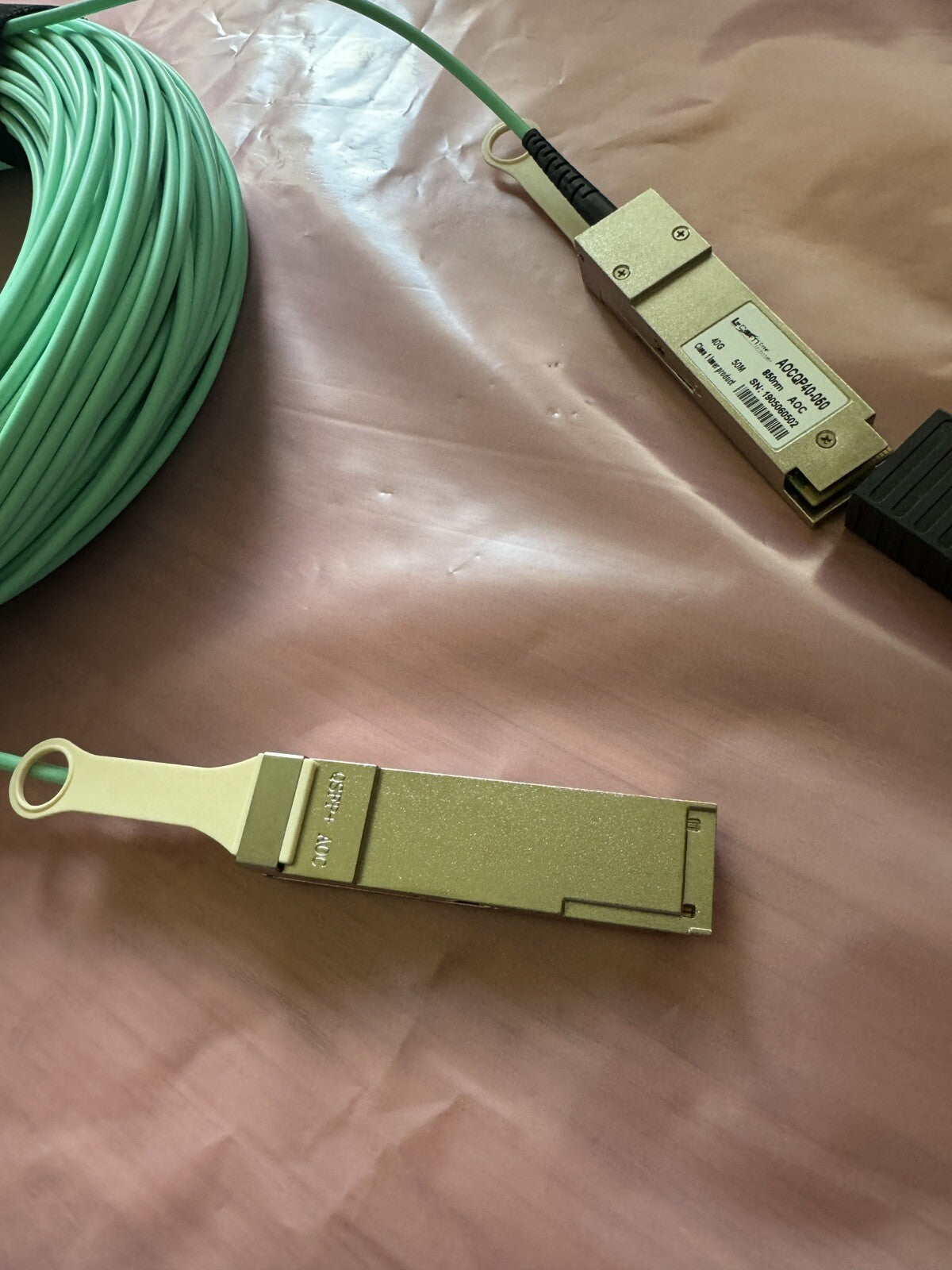 Active Optical Cable QSFP+ 40Gbps, 50M , MSA Compat.  AOCQP40-050    (BIN461)