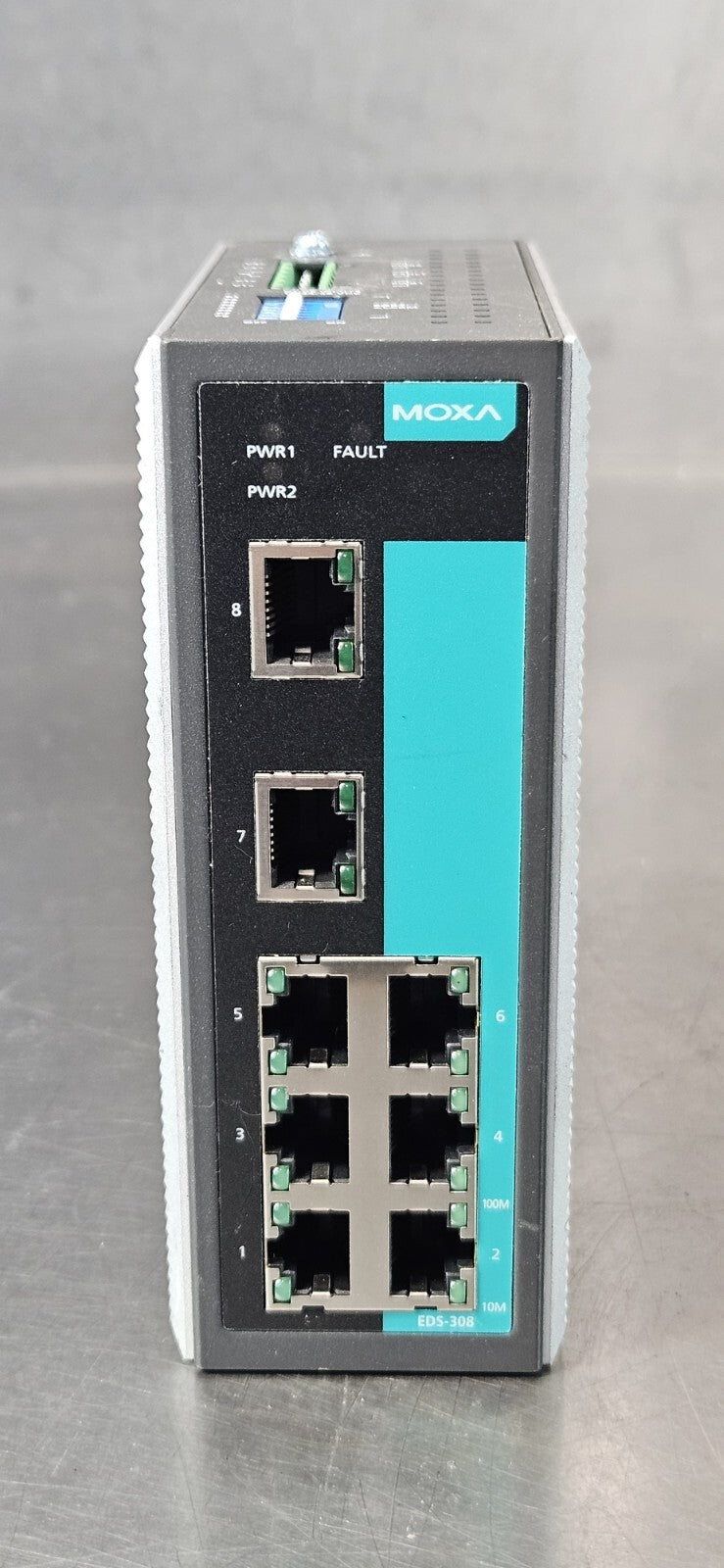 MOXA EDS-308 Ethernet Switch Input Module Connector PLC                    (531)