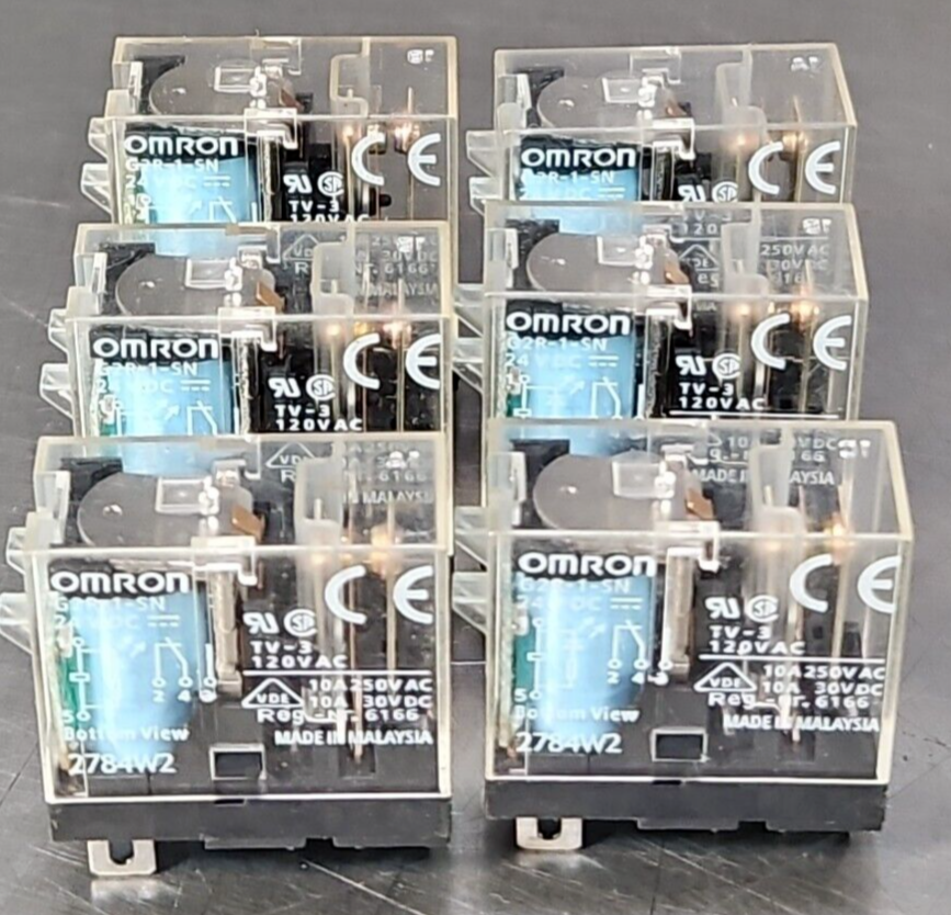 Omron - G2R-1-SN - 24VDC Relay   LOT OF 6                                loc4A11