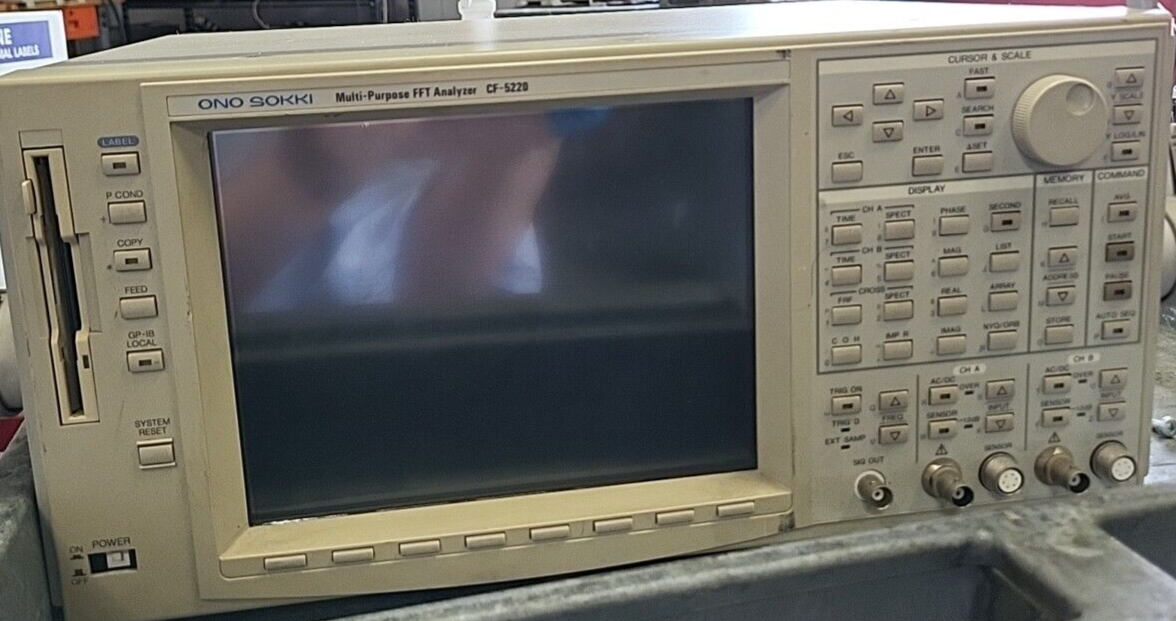 ONO SOKKI CF-5220 Multi-Purpose FFT Analyzer. 2C (BIN322)