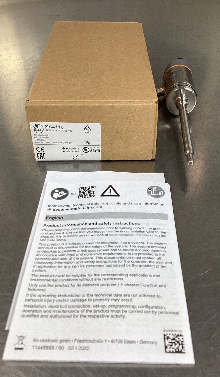 IFM EFECTOR  SA4110  SAEXXXXBFRKG/US-100       3C-23