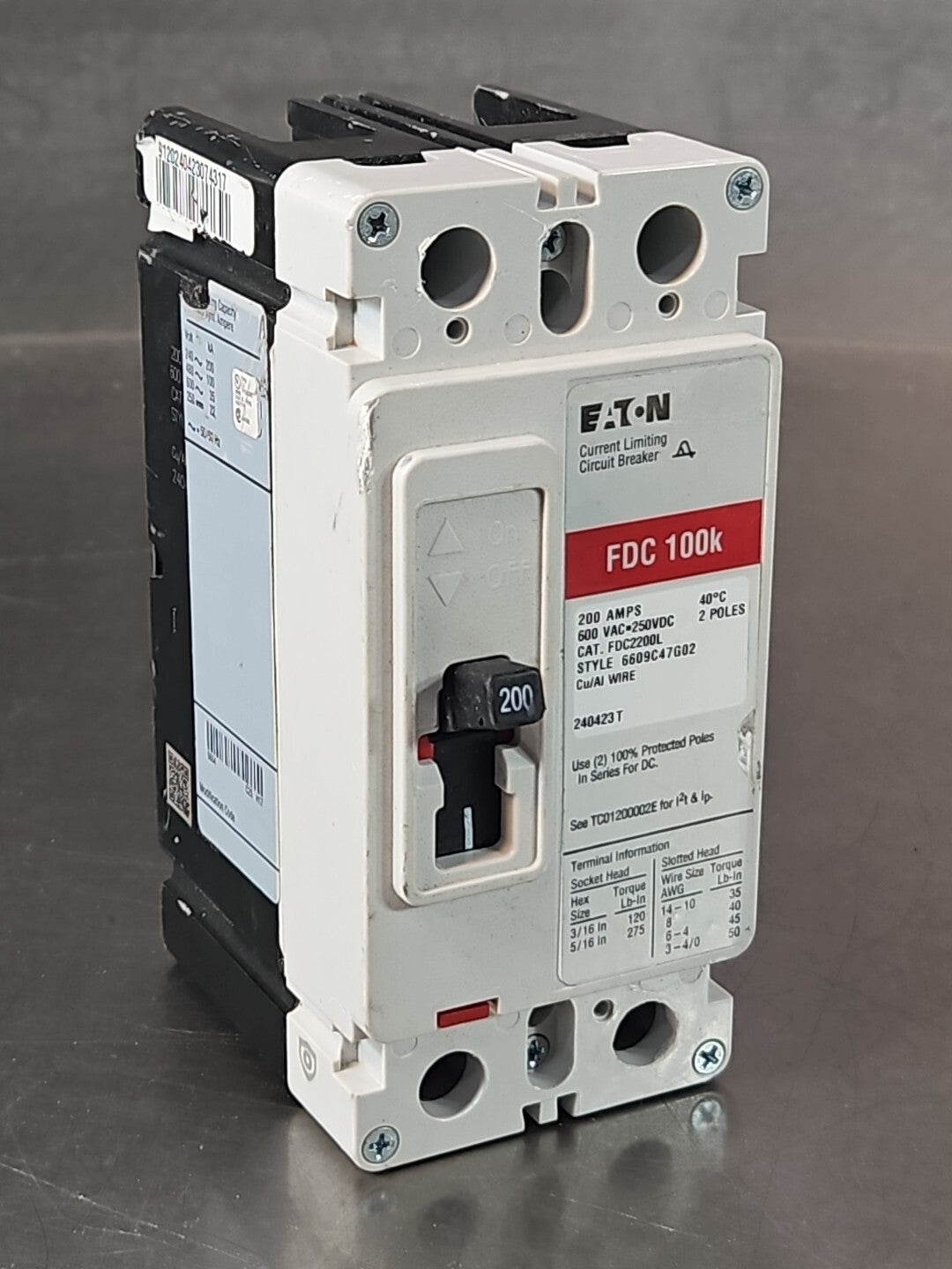 Eaton FDC2200 / FDC100K 200A 600VAC                                     (BIN742)