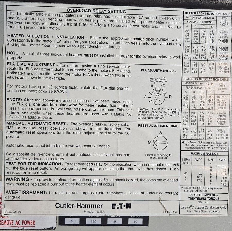 Benshaw RS6-5    RS654431A6     Solid State Motor Control  (BIN464)