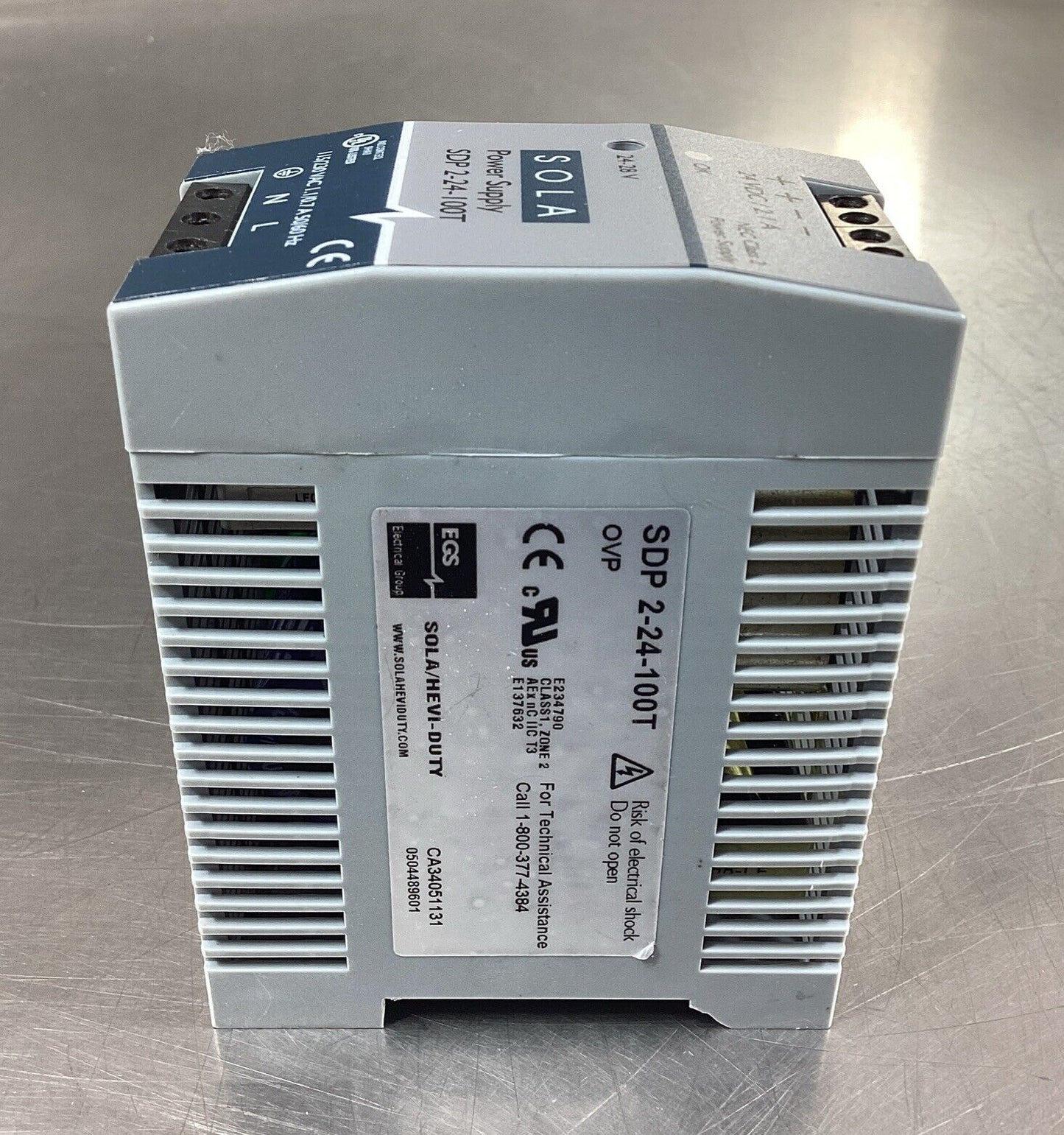 SOLA SDP 2-24-100T Power Supply Out:24VDC      4D-27