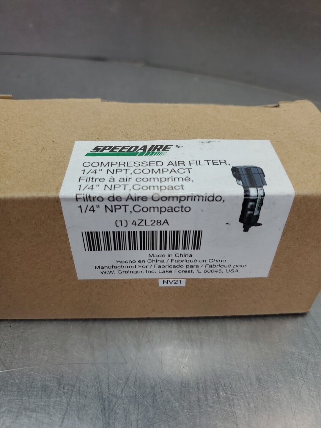 Speedaire 4ZL28A Compressed Air Line Filter.                                6E-6