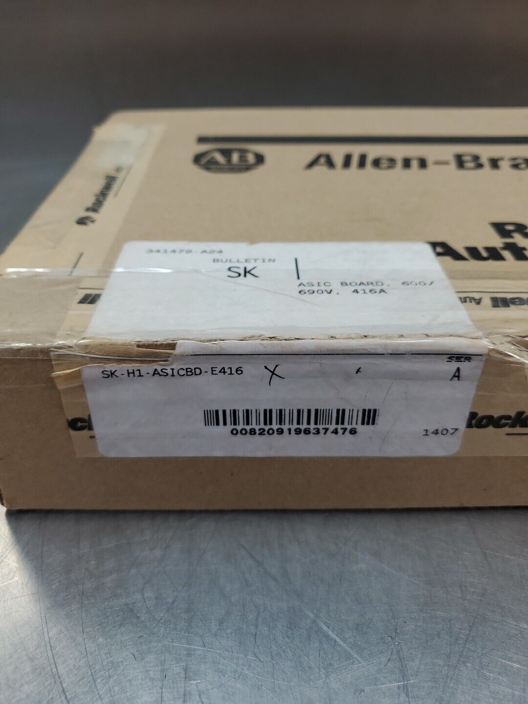 ALLEN BRADLEY SK-H1-ASICBD-E416 Ser. A ASIC BOARD, 600/690V 416A.           3E-1