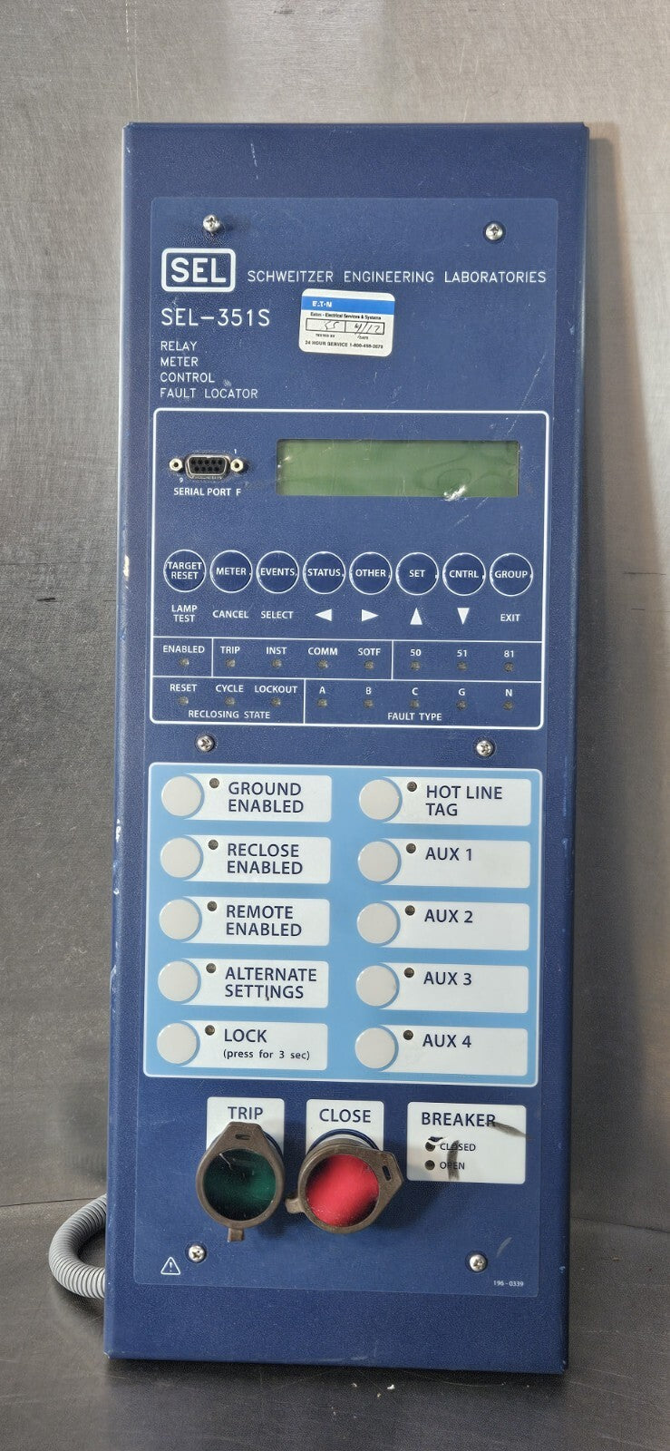 DPAC SEL-351S Relay Meter Control Fault Locator                         (BIN535)