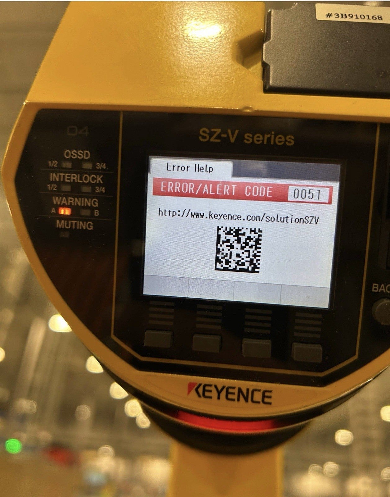Keyence SZ-VH1X Safety Laser Scanner                                (6.3.1)