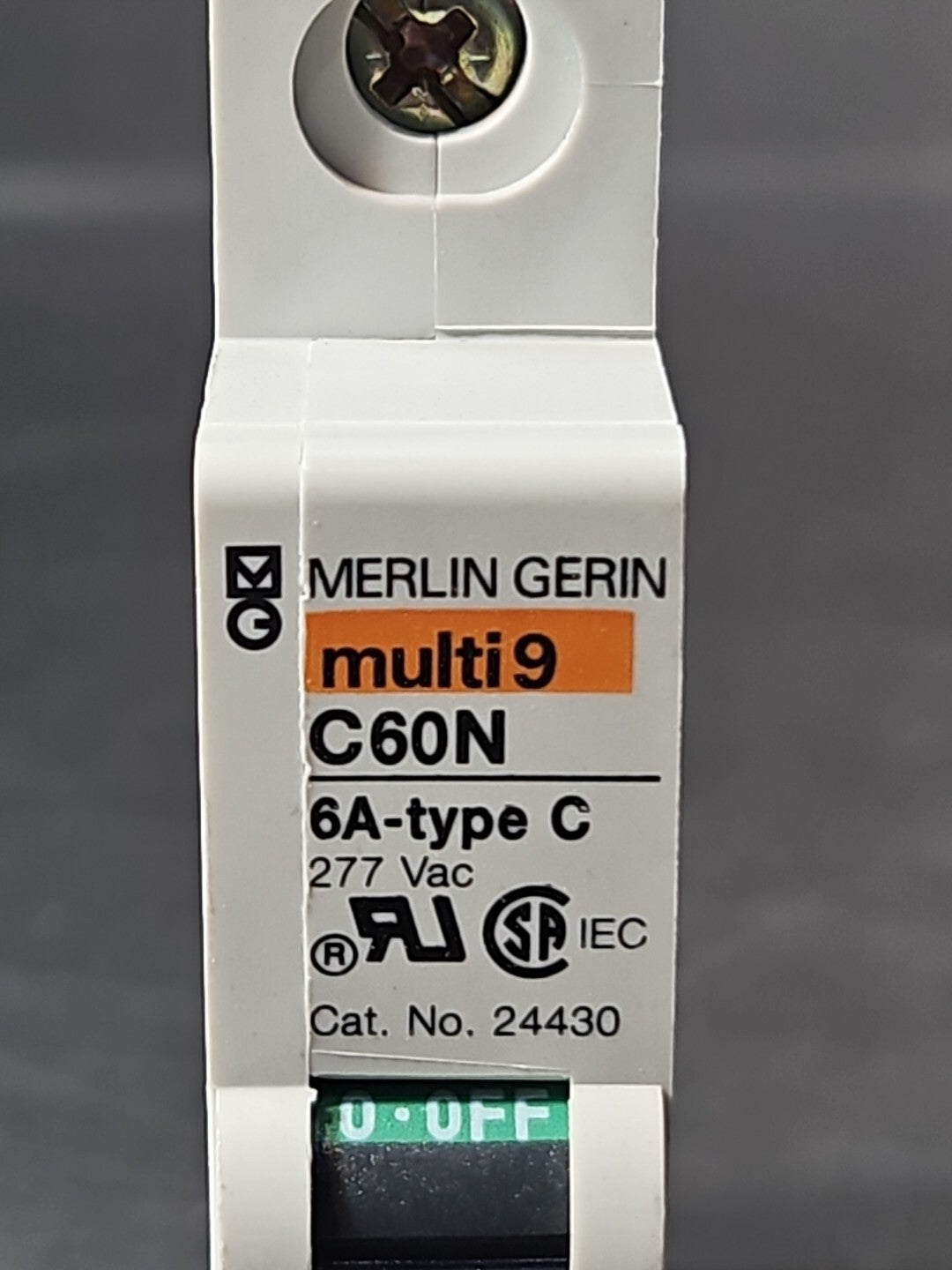 Square D MG24430 Supplementary Protector Breaker 1P 6A 277 VAC          (BIN434)