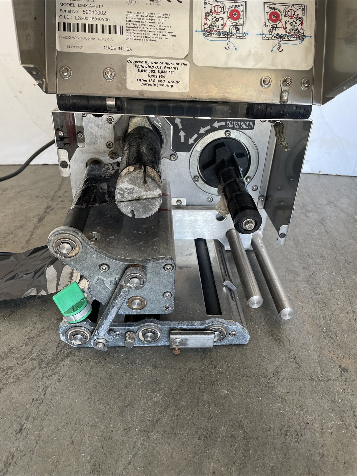 Datamax DMX-A-4212 Direct Thermal/Thermal Transfer Label Printer- Powers On @2A