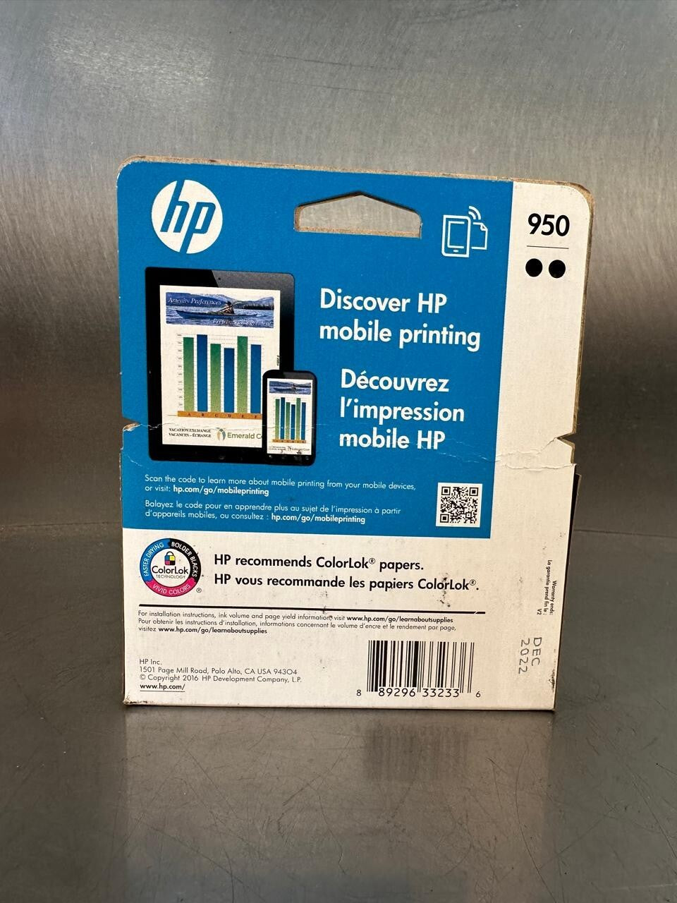 Hp 950 Black Ink Cartridge TwinPack L0S28AN 8600 251dw 27dw... NEW ( 5.3.3)